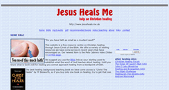 Desktop Screenshot of jesusheals.me.uk