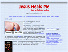 Tablet Screenshot of jesusheals.me.uk